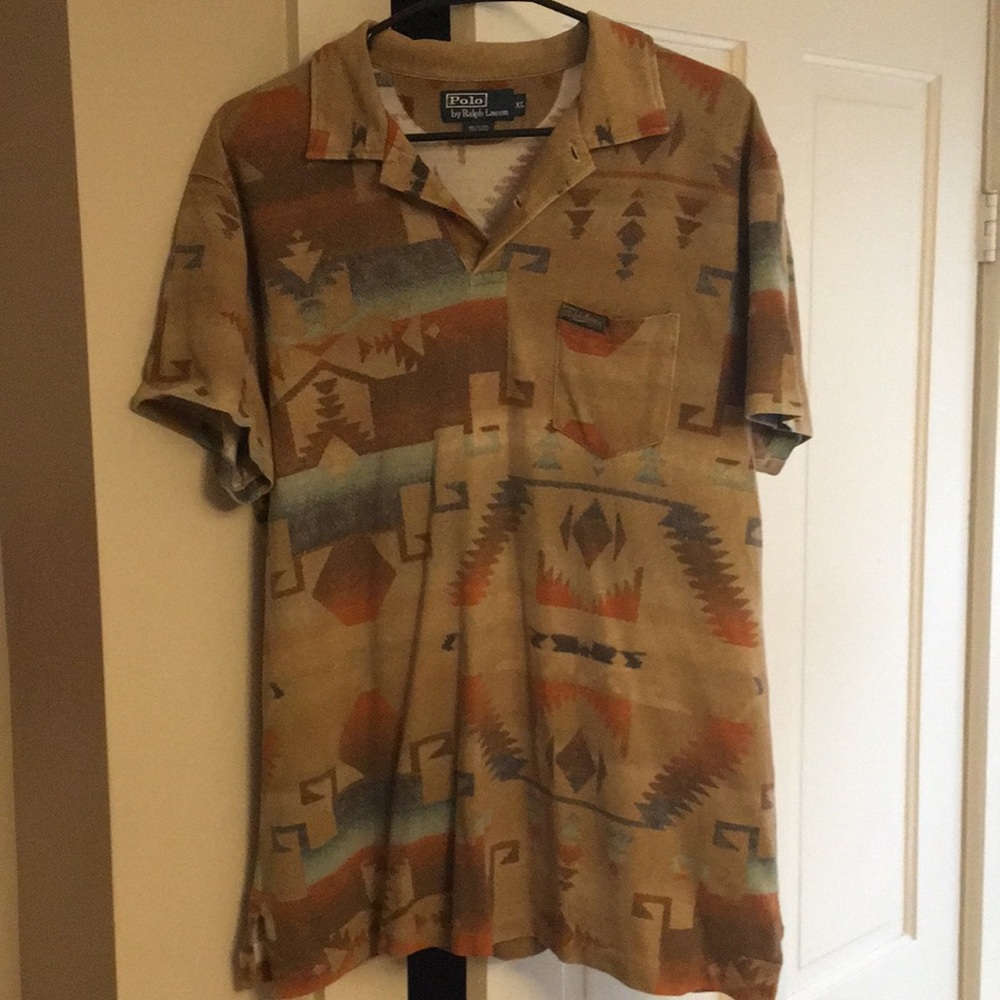 Ralph Lauren Aztec/Western Style XL Polo
